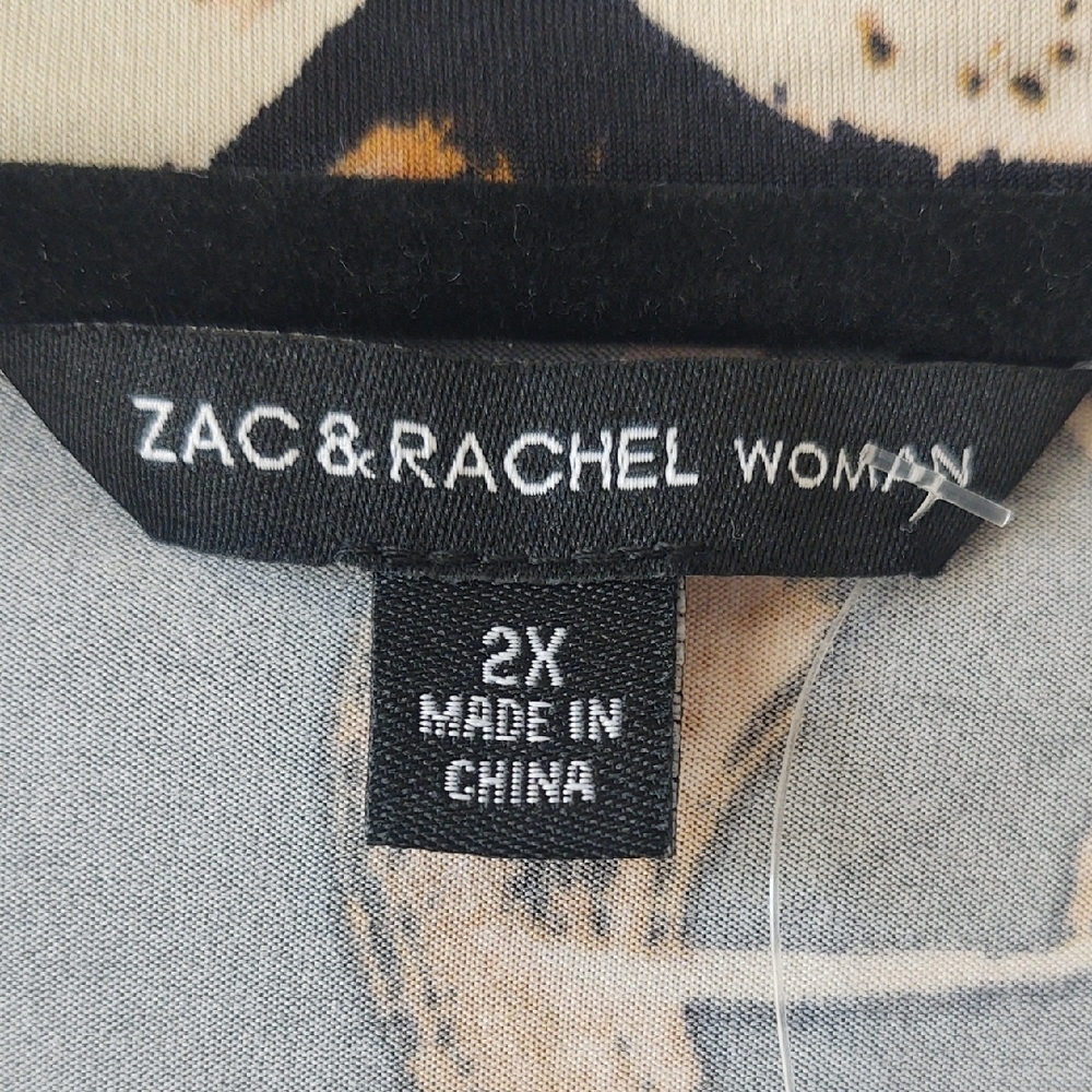 Zac & Rachel Black Floral Blouse - Picture 2 of 6